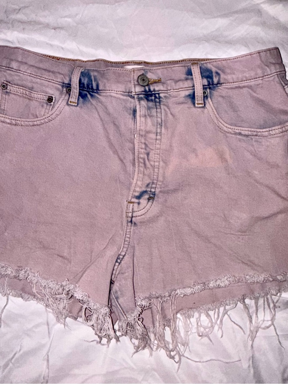 Lucky Brand pink acid washed Faded Lilac Denim Mom High rise
